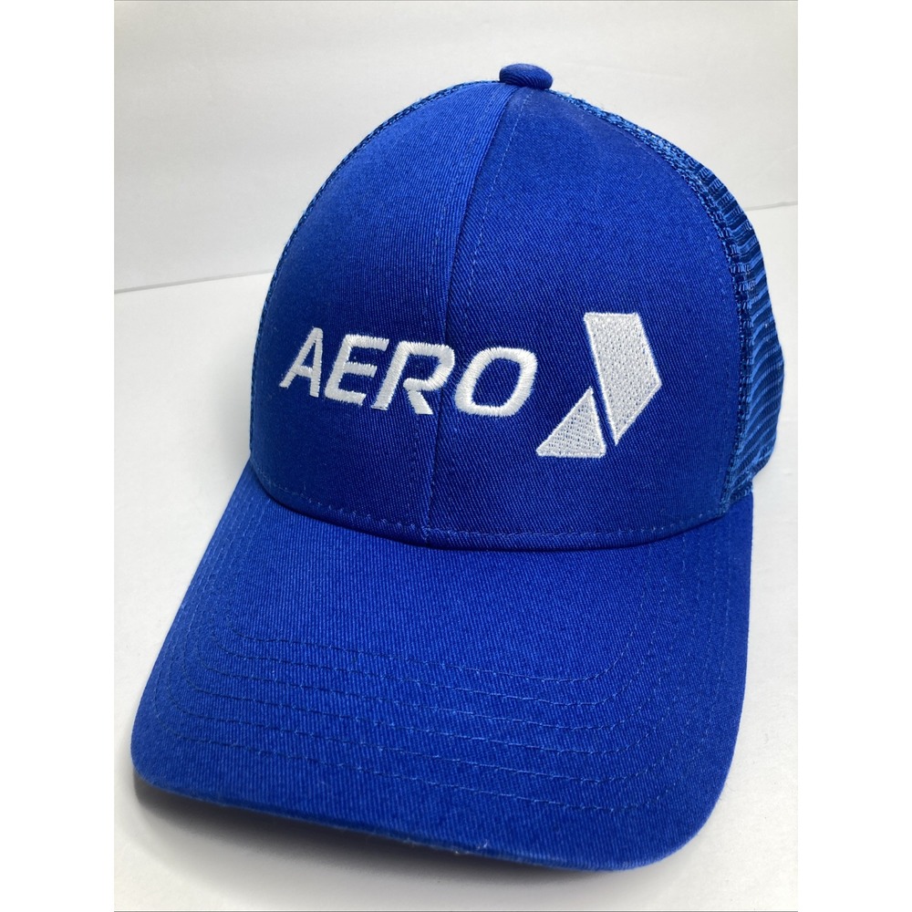 Aero Cap Hat Adult Blue Adjustable‎ Mesh Tarps Transportation Industry Innovator